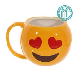 Taza original emoticono enamorado