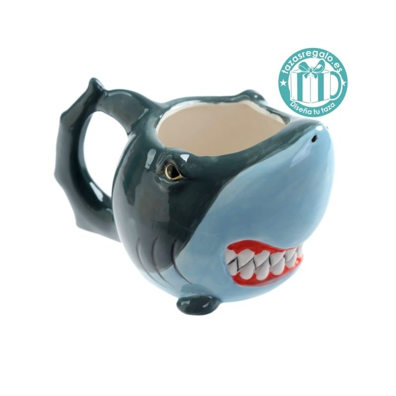 Taza original con forma de tiburón Taza original con forma de tiburón