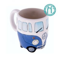 Taza original furgoneta california azul