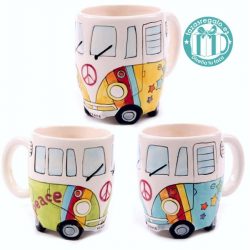 Taza original furgoneta hippie