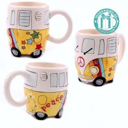 Taza original furgoneta hippie