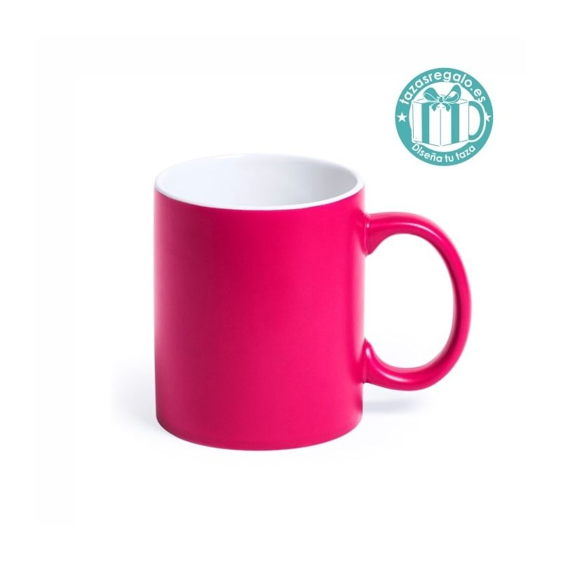 Taza personalizada de color rosa