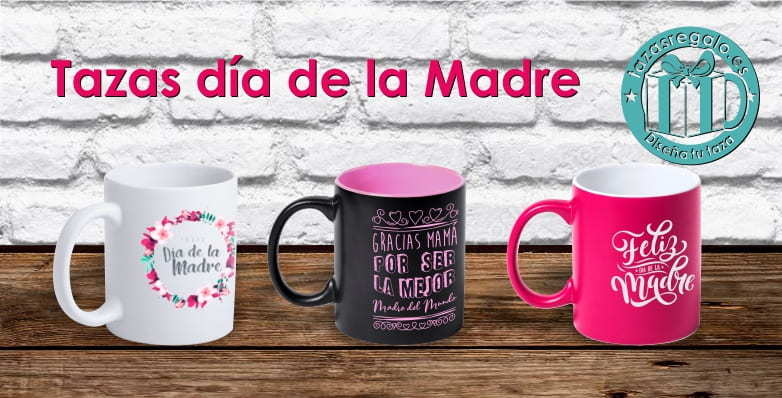 Taza original para regalar el día de la Madre. Taza rosa personalizada